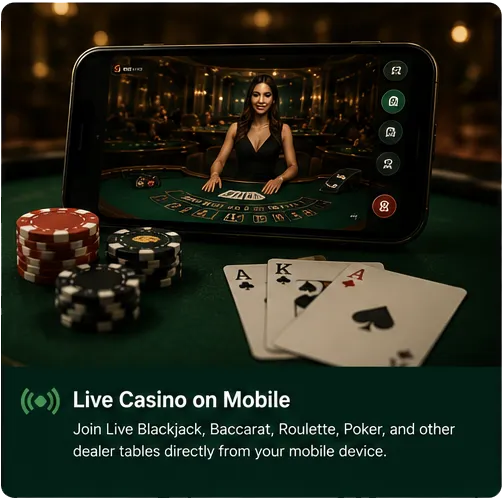 Live Casino on Mobile