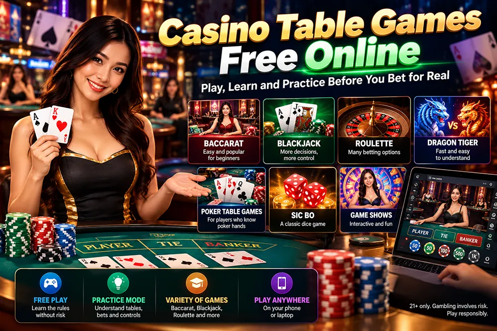casino table games free online